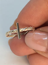 Load image into Gallery viewer, Made To Order Chunky Rope and Bar Sterling Silver Stacking Ring