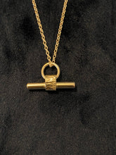 Load image into Gallery viewer, Reticulated T Bar Sterling Silver Necklace