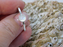 Load image into Gallery viewer, Made to Order Rainbow Moonstone Sterling Silver Stacking Ring