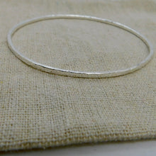Load image into Gallery viewer, Made To Order Hammered Sterling Silver Bangle