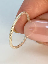 Load image into Gallery viewer, Made To Order Diamond Cut Sterling Silver Stacking Ring