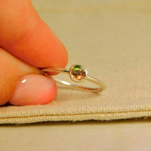 Load image into Gallery viewer, Made to Order Watermelon Tourmaline Sterling Silver Stacking Ring