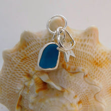 Load image into Gallery viewer, Made To Order Sea Glass And Sterling Silver Star Personalised Pendant