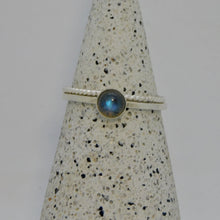 Load image into Gallery viewer, Made to Order Labradorite Sterling Silver Stacking Ring