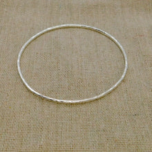 Load image into Gallery viewer, Made To Order Hammered Sterling Silver Bangle