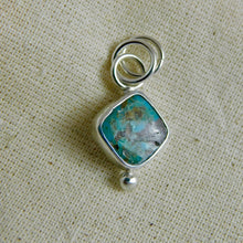 Load image into Gallery viewer, Square Turquoise Sterling Silver Pendant
