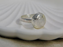 Load image into Gallery viewer, Large hammered pebbled stacking ring

