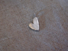 Load image into Gallery viewer, Organic Shaped Heart Sterling Silver Charm

