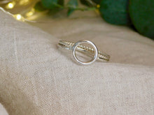 Load image into Gallery viewer, Hoop Double Sterling Silver Ring
