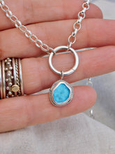 Load image into Gallery viewer, Sky Blue Sea Glass Sterling Silver Charm
