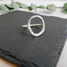 Load image into Gallery viewer, Molten Hoop Sterling Silver Ring
