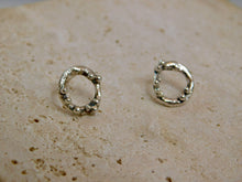 Load image into Gallery viewer, Molten Seafoam Sterling Silver Studs
