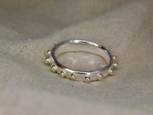 Load image into Gallery viewer, Chunky Dotty Sterling Silver Ring
