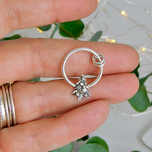 Load image into Gallery viewer, Christmas Tree Hoop Sterling Silver Pendant
