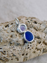Load image into Gallery viewer, Cobalt Sea Glass Sterling Silver Charm
