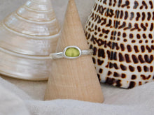 Load image into Gallery viewer, Yellow Sea Glass Sterling Silver Ring
