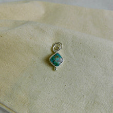 Load image into Gallery viewer, Square Turquoise Sterling Silver Pendant
