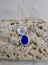 Load image into Gallery viewer, Cobalt Sea Glass Sterling Silver Charm
