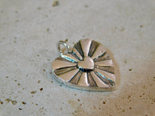Load image into Gallery viewer, Chunky Heart Burst Sterling Silver Pendant
