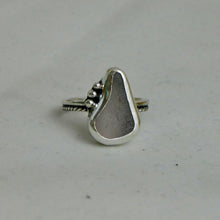 Load image into Gallery viewer, Super Rare Lilac Sea Glass Sterling Silver Ring
