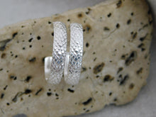 Load image into Gallery viewer, Snake Wire Sterling Silver Hoop Studs

