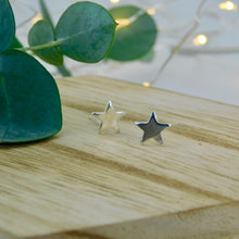 Load image into Gallery viewer, Large Star Sterling Silver Studs
