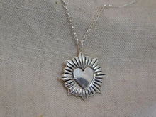 Load image into Gallery viewer, Statement Heart Sterling Silver Pendant
