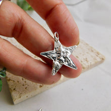 Load image into Gallery viewer, Abstract Star Sterling Silver Pendant
