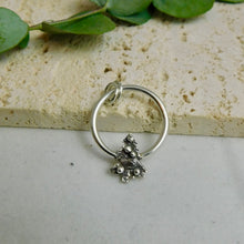 Load image into Gallery viewer, Christmas Tree Hoop Sterling Silver Pendant
