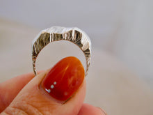 Load image into Gallery viewer, Geometric Carved Signet Style Sterling Silver Ring
