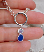 Load image into Gallery viewer, Cobalt Sea Glass Sterling Silver Charm
