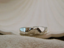 Load image into Gallery viewer, Geometric Carved Signet Style Sterling Silver Ring
