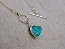 Load image into Gallery viewer, Azamonite Sterling Silver Toggle Necklace
