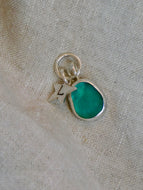 Made To Order Sea Glass And Sterling Silver Star Personalised Pendant