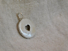 Load image into Gallery viewer, Chunky Hammered Cut Out Heart Disc Sterling Silver Charm
