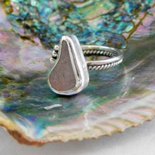 Load image into Gallery viewer, Super Rare Lilac Sea Glass Sterling Silver Ring
