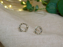 Load image into Gallery viewer, Molten Seafoam Sterling Silver Studs
