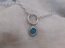 Load image into Gallery viewer, Sky Blue Sea Glass Sterling Silver Charm
