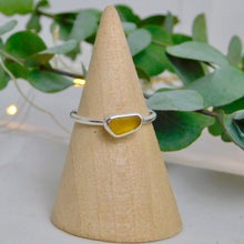 Load image into Gallery viewer, Made to Order Sea Glass Sterling Silver Stacking Ring
