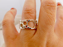 Load image into Gallery viewer, Wide Sea Sponge Sterling Silver Ring
