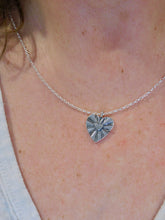 Load image into Gallery viewer, Chunky Heart Burst Sterling Silver Pendant
