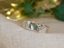 Load image into Gallery viewer, Rose Cut Labradorite Sterling Silver Ring
