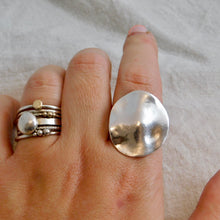 Load image into Gallery viewer, Made to Order Organic Disc Sterling Silver Ring
