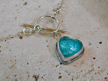 Load image into Gallery viewer, Azamonite Sterling Silver Toggle Necklace

