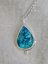 Load image into Gallery viewer, Chrysocolla Malachite Sterling Silver Pendant
