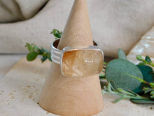 Load image into Gallery viewer, Rectangle Rutile Sterling Silver Ring
