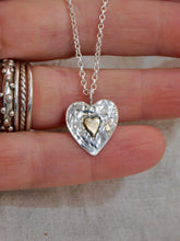 Load image into Gallery viewer, Gold filled Heart Sterling Silver Pendant

