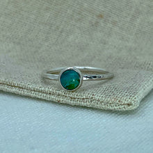 Load image into Gallery viewer, Made to Order Turquoise Sterling Silver Stacking Ring
