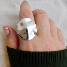 Load image into Gallery viewer, Made to Order Organic Disc Sterling Silver Ring
