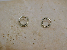 Load image into Gallery viewer, Molten Seafoam Sterling Silver Studs
